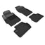 3D MAXpider 08-15 Mitsubishi Lancer Evolution X Kagu 1st 2nd Row - Floor Mat Set (Black) featuring durable all-weather design.