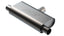 Borla T- Flow Universal Muffler - 2.5in Single Inlet/2.5in Dual Outlet 24in OAL 4.25x9.10x18in Body for offroad performance upgrades.