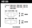 Hawk Blue 9012 Brake Pads Volkswagen dimensions and specifications