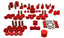 Energy Suspension 94-01 Acura Integra (except Type R) Red Hyper-Flex Master Bushing Set for offroad performance upgrades