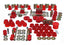 Energy Suspension 63-82 Chevrolet Corvette Red Hyper-flex Master Bushing Set components for suspension upgrades.