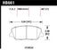 Hawk 10 Hyundai Genesis Coupe (w/o Brembo Breaks) HPS Street Front Brake Pads dimensions diagram.