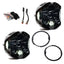 Baja Designs 07-18 Jeep Wrangler JK DOT LP6 LED Headlight Kit (For LED Headlights) - Clear/White components and installation parts