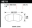 Hawk 13 Subaru BRZ / 13 Scion FR-S Perf. Ceramic Front Street Brake Pads dimensions and specifications