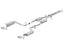 Borla 15-16 Dodge Challenger R/T 5.7L Dual Rectangle Angle Cut Dual Split Rear Exit ATAK Exhaust components
