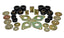 Energy Suspension 01-04 Toyota Pickup 2WD/4WD (Exc T-100/Tundra) Black Body Cab Mount Set for offroad performance upgrades