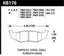 Hawk SRT4 HP+ Street Rear Brake Pads specifications diagram