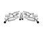 Borla 10-13 Chevy Camaro SS 6.2L V8 ATAK Catback Exhaust Incl. X Pipe works w/GFX Package components and parts.