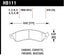 Hawk 94-04 Mustang Cobra / 88-95 Corvette 5.7L / 88-92 Camaro w/ Hvy Duty Brakes Front HPS Street Br brake pad dimensions