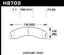 Hawk Chevy/GMC Express/Silverado/Savana/Sierra 15/25/35/4500 SuperDuty Rear LTS Brake Pads dimensions and features