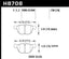 HB708 diagram for Hawk 07-08 BMW X5 3.0si/4.8i / 09-13 X5 Xdrive / 08-13 X6 Xdrive Perf Ceramic Frt Street Brake Pads