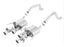 Borla 15 Chevy Corvette C7 ZO6 6.2L w/o AFM w/ NPP ATAK Quad RD RL IC Tips Center Rear Exit Exhaust