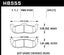 HB555 rear brake pad diagram for Jeep Grand Cherokee 06-10