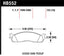 Hawk Super Duty Street Front Brake Pads dimensions for Dodge Ram