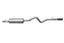 Gibson 05-08 Dodge Durango SXT 4.7L 3in Cat-Back Single Exhaust - Aluminized exhaust system for offroad performance upgrades.