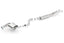 Borla 08-12 BMW 328i Sdm E90 2.0L RWD Dual Left Rear Exit Touring Cat-Back Exhaust system components