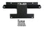DV8 Offroad 21-22 Ford Bronco Factory Front Bumper Licence Relocation Bracket - Front with mounting hardware