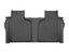 WeatherTech 19-23 Chevrolet Silverado 1500 Crew Cab; Bucket Seating Rear FloorLiner HP - Black for truck interior protection.