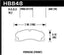 Hawk 14-19 Porsche 911 GT3/GT3 RS / 2016 Porsche Cayman GT4 DTC-70 Race Front Brake Pads dimensions diagram
