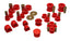 Energy Suspension 02-06 Subaru Impreza/WRX Red Hyper-Flex Master Bushing Set for offroad performance upgrades.
