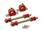 Energy Suspension 01-06 C2500 HD Silverado 2WD Red 36mm Front Sway Bar Bushing Set parts with bushings and end links.
