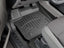 WeatherTech 2015+ Ford F-150 SuperCrew / SuperCab Front FloorLiner HP - Black in vehicle footwell