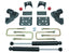 MaxTrac 09-14 Ford F-150 2WD 4in Rear Lowering Flip Kit components