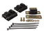 Energy Suspension 73-92 Chevrolet Camaro Black Motor and Transmission Mounts; Zinc Finish with installation hardware.