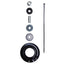 Bilstein 22-24 Nissan Frontier B8 5100 (Ride Height Adjustable) Front Shock Absorber - 0-2in Lift installation parts and hardware