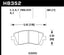 HB352 dimensions for Hawk 02-03 WRX / 98-01 Impreza performance ceramic brake pads.