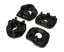 Energy Suspension 02-04 Acura RSX (includes Type S) / 02-04 Honda Civic Si Black Motor Mount Inserts set.