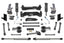 Fabtech 2015-21 Toyota 4Runner 4WD 6in Perf Sys w/Dl 2.5C/O & 2.25 suspension lift kit components