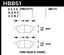 Hawk 15-16 Ford Focus ST HPS 5.0 Front Brake Pads dimensions