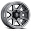 ICON Rebound Pro 17x8.5 5x5 -6mm Offset 4.5in BS 71.5mm Bore Titanium Wheel for offroad performance upgrades