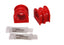 Energy Suspension 03-07 Infiniti G-35 Coupe RWD / 02-09 350Z Red 32mm Front Sway Bar Frame Bushings with lubricant packets