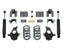MaxTrac 14-16 GM C/K1500 2WD/4WD Extended/Crew Cab w/Cast Steel Susp. 4in/6in Lowering Kit components for off-road performance.
