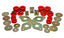 Energy Suspension 01-04 Toyota Pickup 2WD/4WD (Exc T-100/Tundra) Red Body Cab Mount Set parts and accessories