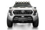 Addictive Desert Designs2024+ Toyota Tacoma Stealth Center Mount Winch Front Bumper w/ Top Hoop with offroad lighting and recovery gear.