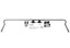 Hellwig 14-20 Ram ProMaster 1500/2500 Solid Heat Treated Chromoly 1in Rear Sway Bar with hardware