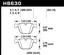 Hawk 04-10 BMW 535i/545i/550i / 04-10 645Ci/650i/02-09 745i/745Li/750 Perf Ceramic Street Brake Pads dimensions