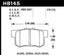 Hawk 06+ Civic Si Ceramic Street Rear Brake Pads specifications