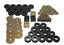 Energy Suspension 55-57 Chevy Full Size (Belair/Caprice/Impala) Black Body Mount Set components for offroad performance upgrades.