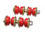 Energy Suspension 90-97 Honda Accord/Odyssey Red Front End Links for improved stability and performance offroad.