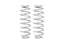 Eibach 15-20 Chevrolet Tahoe 4WD 5.3L V8 Pro-Truck 1in Rear Lift Springs - Pair for offroad performance upgrades.