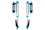 King Shocks 2020+ Jeep Gladiator Rear 2.5 Dia Piggyback Res Shock for 2.5in-5in Lift w/Adj (Pair) for offroad performance upgrades