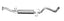 Gibson 16-22 Toyota Tacoma Limited 3.5L 2.5in Cat-Back Single Exhaust - Aluminized for offroad performance upgrades.
