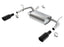 Borla 12-16 Jeep Wrangler 3.6AT/MT 4WD 2+4DR S/ SQ /RL/AC SR 2.5in, 2in Tip 3.5 sqx8 Black Chrome exhaust system parts