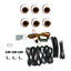 KC HiLiTES Cyclone V2 LED - Rock Light - 6-Light System - Amber - 5W Flood Beam accessories and wiring kit for off road parts.
