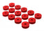 Energy Suspension 55-73 Jeep CJ5/CJ7/CJ8 Scrambler Red Body (Cab) Mount Set for offroad performance upgrades