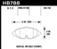 Hawk 15-17 VW Golf / Audi A3/A3 Quattro Performance Ceramic Street Front Brake Pads dimensions